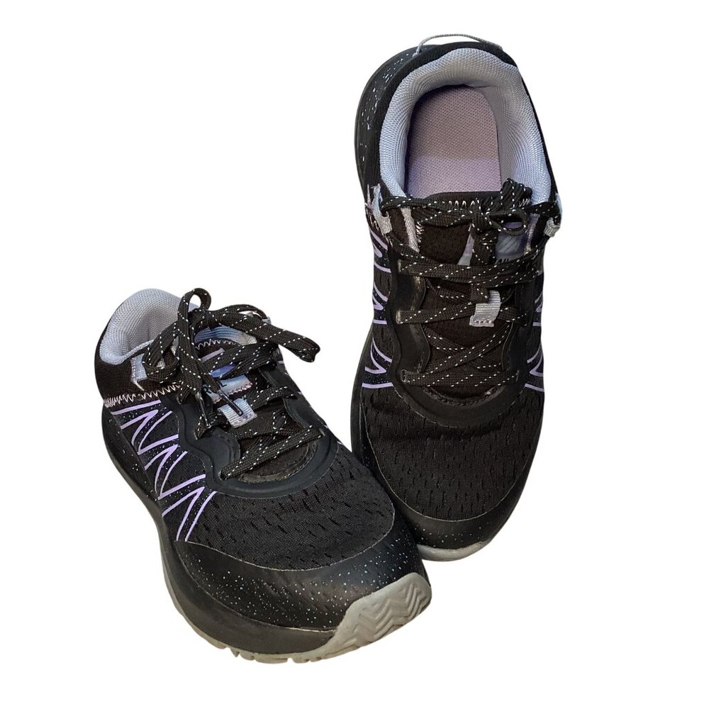 Avia Women's Black Purple F21 Trail Tennis Shoe Size 7 Pre-Owned Nice Shoe
